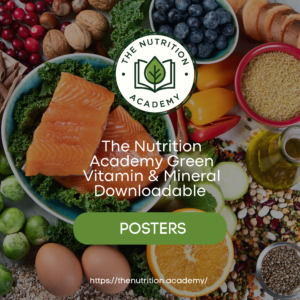 The Nutrition Academy Green Vitamin & Mineral Downloadable Posters